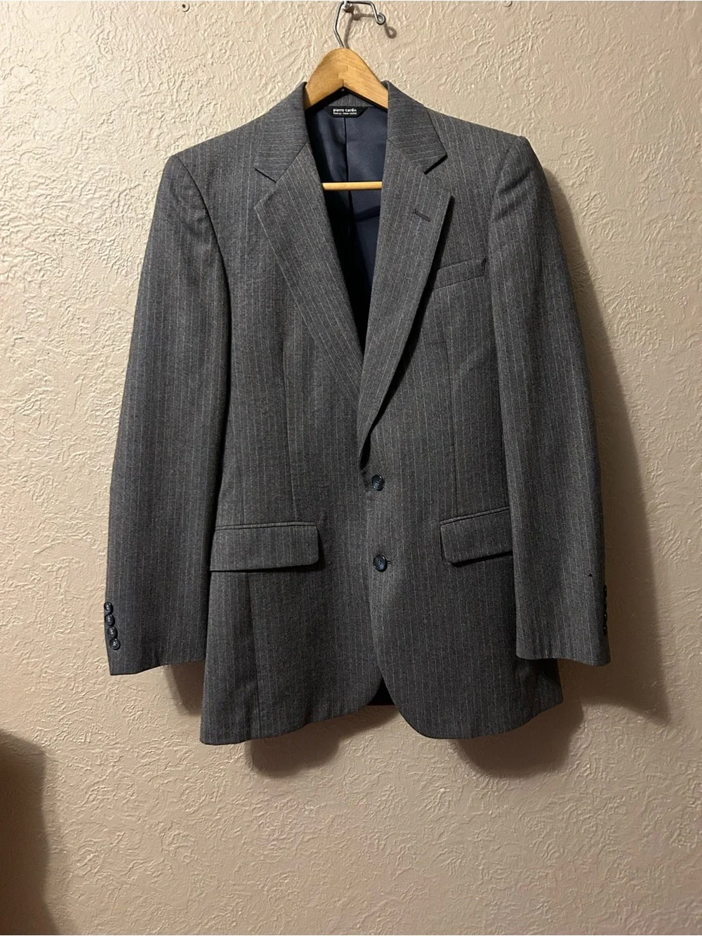 Pierre Cardin Gray Pinstripe Men's Blazer